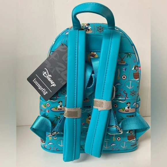 Loungefly Disney Mickey & Friends Pirate Mini Backpack Characters Pirates Bag - Picture 6 of 8